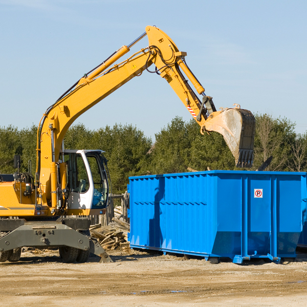 what size residential dumpster rentals are available in Wildcat KS